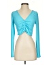 Zara Teal Long Sleeve Top Size S - photo 1