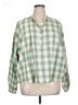 Universal Thread Plaid Green Long Sleeve Blouse Size XL - photo 1
