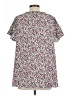 Lane Bryant 100% Polyester Silver Short Sleeve Blouse Size 10 - 12 Plus - photo 2