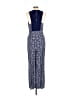 Elevenses 100% Rayon Blue Jumpsuit Size 10 - photo 2