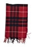 JC 100% Wool Plaid Burgundy Red Scarf One size - photo 2