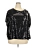 Torrid 100% Polyester Black Short Sleeve Blouse Size 4X Plus (4) - photo 2