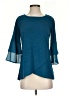 I.N. Studio Teal 3/4 Sleeve Top Size S (petite) - photo 1
