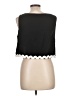 Shein 100% Polyester Black Short Sleeve Top Size L - photo 2