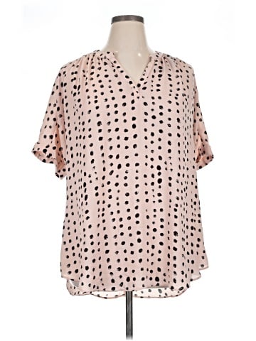 a.n.a. A New Approach Short Sleeve Blouse (view 1)