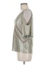 Karen Millen Metallic Silver 3/4 Sleeve Top Size UK 12 / US 8 - photo 5