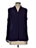 Beacon 100% Polyester Purple Sleeveless Blouse Size L - photo 1