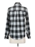 BeachLunchLounge Plaid Gray Long Sleeve Button-Down Shirt Size XS - photo 2