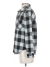 BeachLunchLounge Plaid Gray Long Sleeve Button-Down Shirt Size XS - photo 5