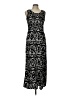 Elementz 100% Rayon Graphic Black Casual Dress Size L (petite) - photo 1