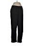 Basic Editions 100% Polyester Solid Black Track Pants Size L - photo 1