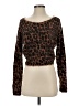 Pilcro Animal Print Brown Pullover Sweater Size XXS - photo 1