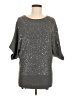 Charter Club Metallic Gray Pullover Sweater Size M - photo 1