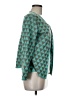 Sigrid Olsen Print Teal Cardigan Size M - photo 4