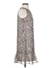 Ann Taylor LOFT 100% Polyester Animal Print Silver Cocktail Dress Size XS - photo 4