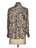 Investments 100% Polyester Animal Print Tan Long Sleeve Blouse Size S (petite) - photo 2