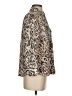 Investments 100% Polyester Animal Print Tan Long Sleeve Blouse Size S (petite) - photo 4