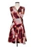 Taylor 100% Polyester Tie-dye Burgundy Cocktail Dress Size S - photo 1