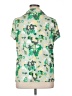 Liz Claiborne Tropical Green Short Sleeve Blouse Size 0X - photo 2