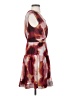 Taylor 100% Polyester Tie-dye Burgundy Cocktail Dress Size S - photo 4