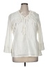 Reba Ivory 3/4 Sleeve Blouse Size XL - photo 1