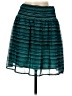 Old Navy 100% Polyester Stripes Teal Casual Skirt Size M - photo 2