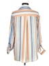 Unbranded Stripes Orange 3/4 Sleeve Blouse Size M - photo 2