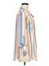 Unbranded Stripes Orange 3/4 Sleeve Blouse Size M - photo 4