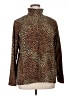 Lands' End 100% Polyester Animal Print Brown Pullover Sweater Size XL - photo 1