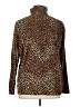 Lands' End 100% Polyester Animal Print Brown Pullover Sweater Size XL - photo 2