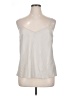 Elle 100% Polyester Silver Sleeveless Blouse Size XL - photo 1