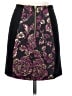 Bebe Paisley Black Formal Skirt Size 4 - photo 2
