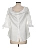 Cupio White 3/4 Sleeve Blouse Size M - photo 2