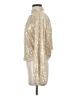 Shein Metallic Gold Long Sleeve Blouse Size 4 - photo 5