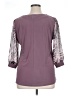 Assorted Brands Purple 3/4 Sleeve Top Size XL (estimated) - photo 2