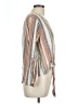 T. Rose Stripes Tan Long Sleeve Blouse Size L - photo 4