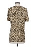 Susan Graver Animal Print Tan Short Sleeve Blouse Size S - photo 2