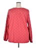 Old Navy Polka Dots Red Long Sleeve Blouse Size XXL - photo 2