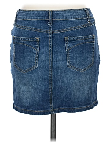 Liquid Denim Skirt (view 2)