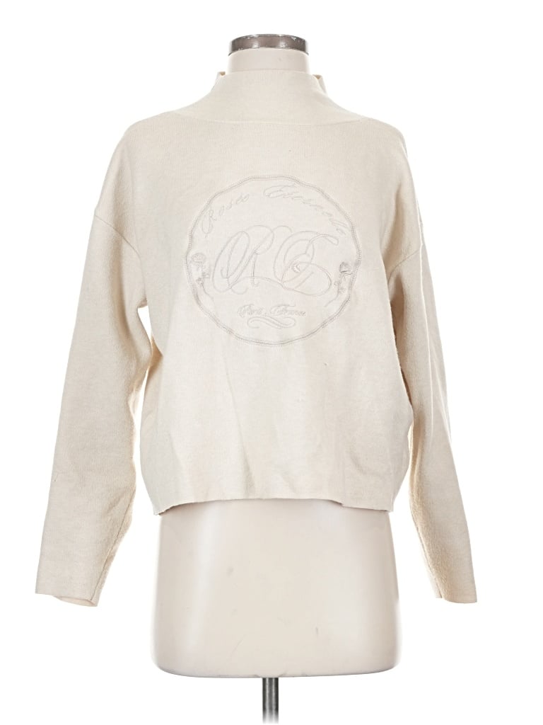 Pre-owned Maeve Pullover Sweater In White