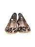 Diane von Furstenberg 100% Leather Animal Print Black Tan Flats Size 10 - photo 2