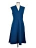 Andrew Marc Solid Blue Cocktail Dress Size 8 - photo 1