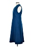 Andrew Marc Solid Blue Cocktail Dress Size 8 - photo 5