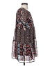 Wolven 100% Polyester Print Brown Casual Dress Size S - photo 4