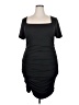 Unbranded Solid Black Cocktail Dress Size 2X - photo 1