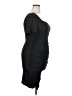 Unbranded Solid Black Cocktail Dress Size 2X - photo 4