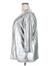 Ruby Rd. Metallic Silver 3/4 Sleeve Top Size 2X - photo 5