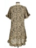 Unbranded 100% Polyester Animal Print Gold Casual Dress Size L - photo 2