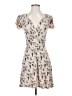 Leifnotes 100% Viscose Print Ivory Casual Dress Size XS - photo 1