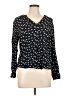 Alexander Jordan 100% Rayon Black Long Sleeve Blouse Size L - photo 1